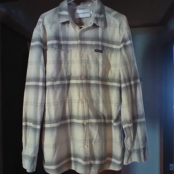 upcycled flannel shirt w/BLACK SABBATH back patch Outlined W/ Black Metal Studs - Picture 3 of 4